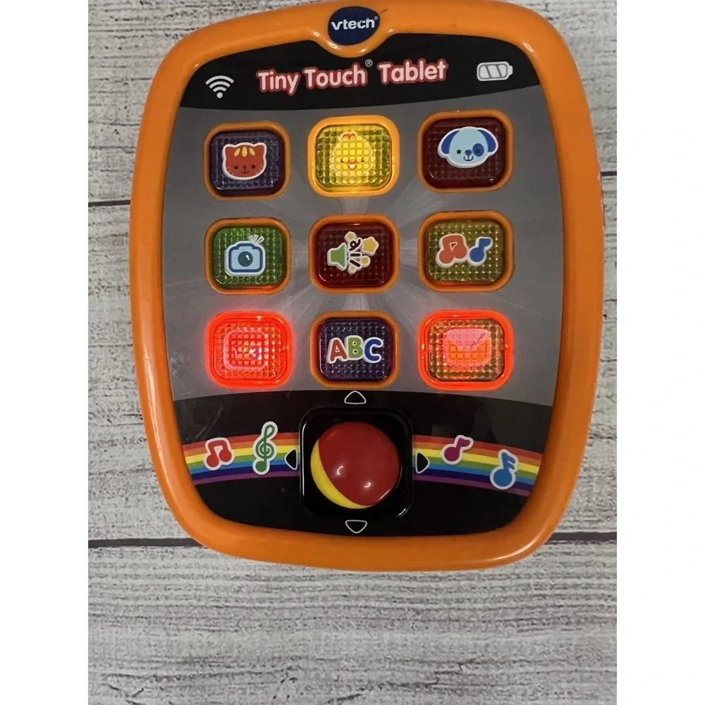 VTech Tiny Touch Tablet Learning Toy Orange Green Interactive Educational Kids